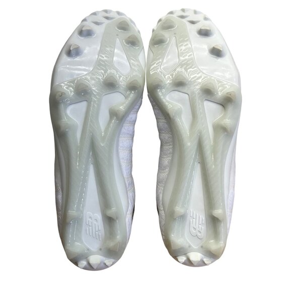 New Balance Men’s White & Grey Burn X2 Speed Track Lacrosse Shoes Size 9.5 main image 9